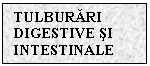 Text Box: TULBURARI DIGESTIVE SI INTESTINALE